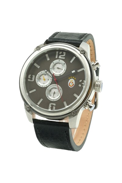 Galatasaray Orijinal Deri Kordonlu Multifonksiyonel Kol Saati Hediyelik Ahşap Kutulu