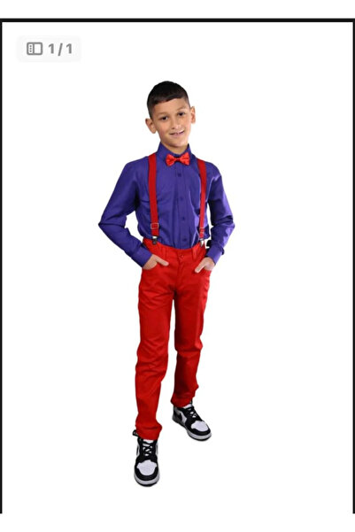 NOBLE STORE Costum de spectacol pentru băiat, 23 aprilie, pantaloni, cămașă c...