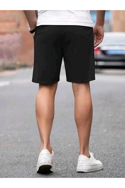 mercoledi Men's Paris Printed Street Style Shorts T-shirt Set Oversize Casual