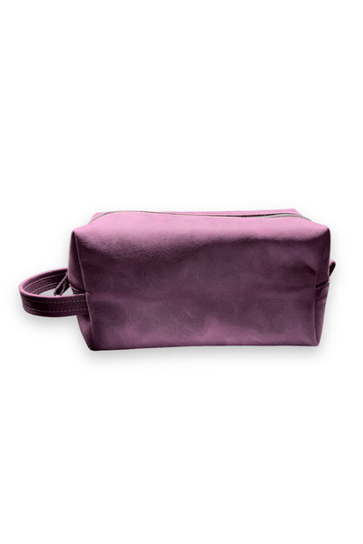 Bulderi Hakiki Deri Unisex Dopp Kit El Çantası