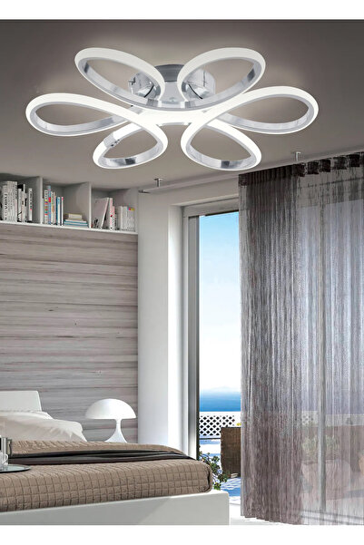 burenze Modern Sarkıt Led Avize Krom Concept Ürün Power Led Avize Krom Gümüş