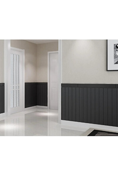 GÜÇLÜ 70x35 Cm Siyah Lambiri 3d Kendinden Yapışkanlı Duvar Kağıdı Duvar Paneli