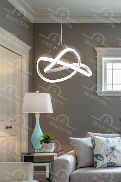 Elektroyou Efsane Modern Beyaz Power Ledli Avize