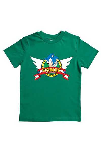 Sonic Καλοκαιρινό Παιδικό T-Shirt - Βαμβακερό χτενισμένο με στάμπα