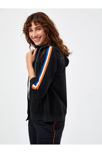 Faik Sönmez Contrast Color Stripe Detailed Tracksuit Top 68337