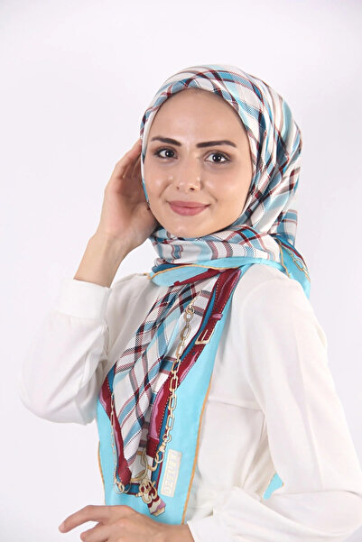 AWAM SILK أوام حرير مقاس كبير إيشارب حرير خالص 100% 110*110