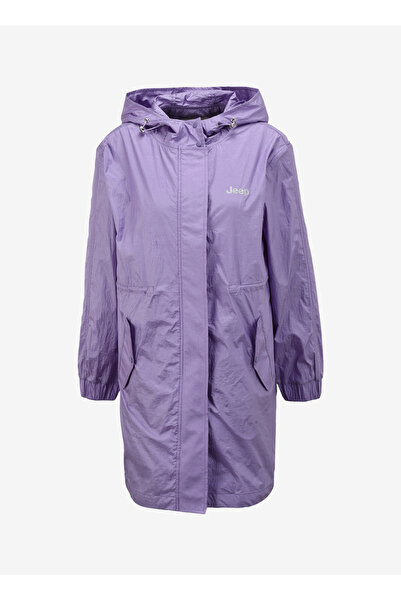 Jeep Lila Kadın Kapüşonlu Basic Su İtici Rüzgarlık J4SL-TRC7018