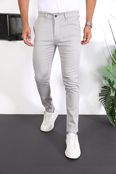 ENZİM JEANS Slim Fit Chino Linen Trousers
