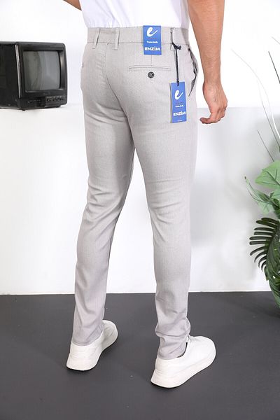 ENZİM JEANS Slim Fit Chino Linen Trousers