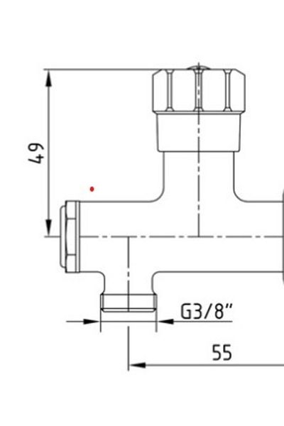 Eca 2 Pieces Intermediate Faucet with ECA Filter102111066