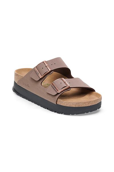 Birkenstock Παντόφλες Unisex ARIZONA PLATFORM FLEX BF VEGAN - Καφέ, BRK 1027417