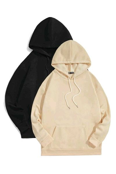 FAVORİST Φούτερ με κουκούλα 2 συσκευασιών Sports Oversize με κουκούλα