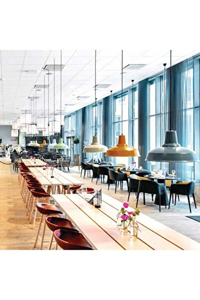 BY-LAMP Turuncu Renk Sarkıt Avize Ofis Mutfak Restoran Cafe Tavan Aydınlatması