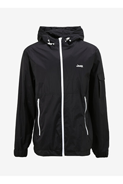 Jeep Lacivert Erkek Kapüşonlu Relaxed Su İtici Yağmurluk J4SM-TRC7217