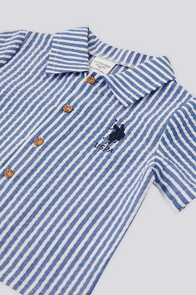 U.S. Polo Assn. Short Shirt Red Baby Boy Set