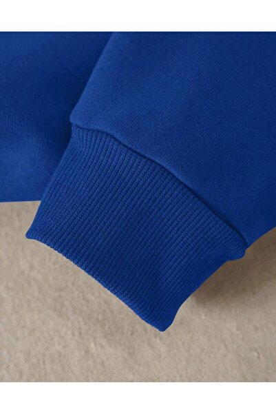 FAVORİST Uniszex nyomtatott nyakú pulóver kapucnis Be Kind