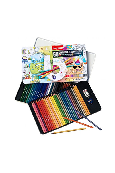 Bruynzeel Small Artists Drawing and Colouring Kuru Boya Seti 60 Parça