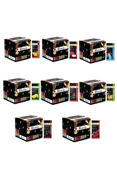 prafendy Gerçek Meyve Taneli Tek İçimlik Çay Karışık Set 8 x 20 x 15gr