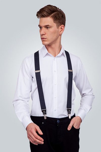 Tudors Ανδρικό λουράκι παντελονιού Navy Blue