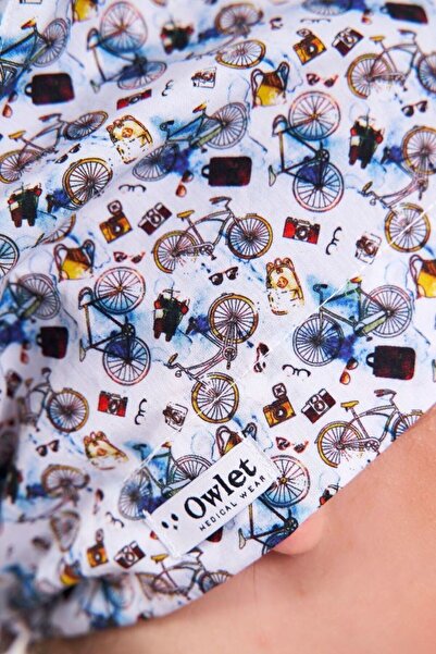 Owlet Medikal Хірургічна хустка з велосипедним візерунком