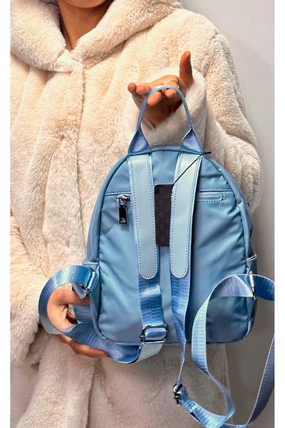 ÇÇS WOMEN'S BLUE COLOR SMALL SIZE ANORAK FABRIC WATERPROOF MODEL BACKPACK 17178