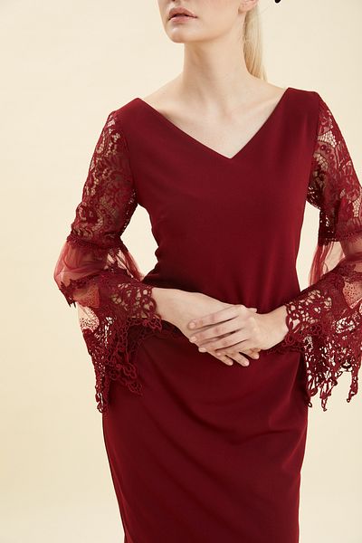 VERDA Rochie de seara cu dantela