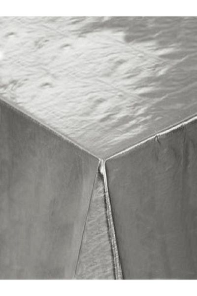 Kazanabil Glossy Silvery Lycra Fabric 1 Meter Silver