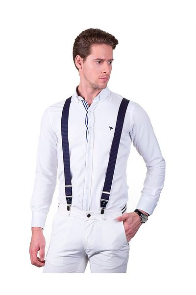 Tudors Ανδρικό λουράκι παντελονιού Navy Blue