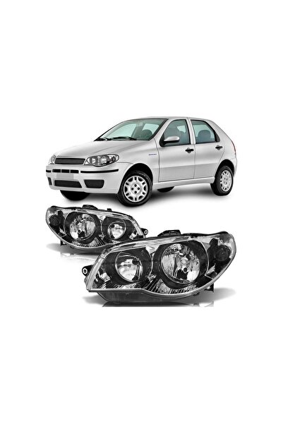 CRN Fiat Palio Sole Sağ Sol Ön Far Lambası Takımı 2009-2011 Motorl