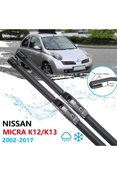 Genel Markalar Nissan Micra K12 Ön Cam Muz Silecek Takımı 2002-2017