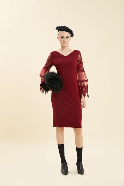 VERDA Rochie de seara cu dantela