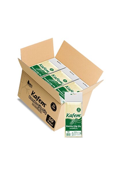 KAFEM Bambu Çöp Şiş 15 Cm 100 Lü X 50 Paket
