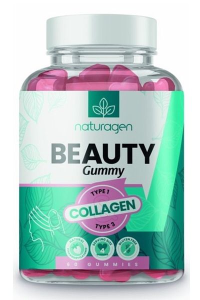 Naturagen Gummy Collagen Type 1-3 Chewable Form 60 Pieces