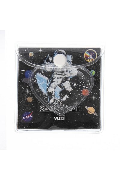 YEŞİL KIRTASİYE Okay Astronaut Colorful Cube Note Holder with Bag