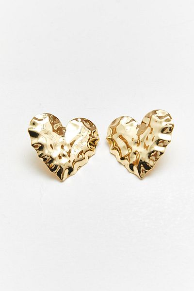 Bianco Lucci Women's Accessory Steel Big Heart Earrings AKSS206