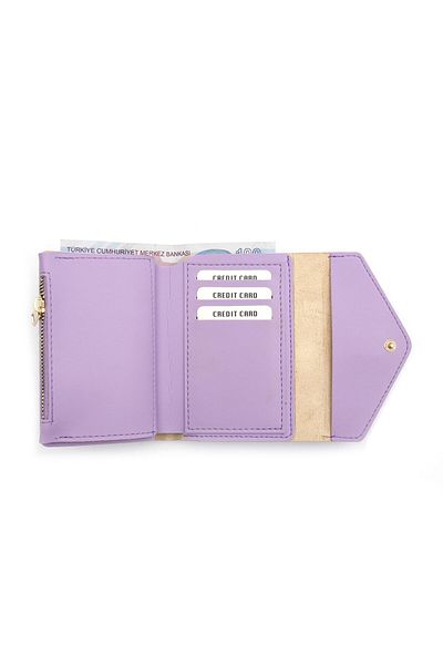 Womancraft Women's Wallet Lilac Hand Cuzdan Bag Accessory