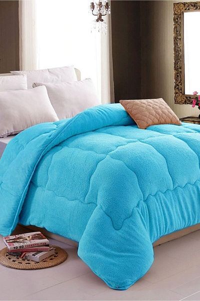 GOLDRİSE Double 63 Wire Luxury Double Sided Welsoft Cotton Silicone Quilt 195 X 215 Gift Product