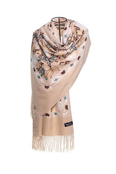 MAWLANA CASHMERE & SILK ŞAL BRODAT CASHMIR MODAL