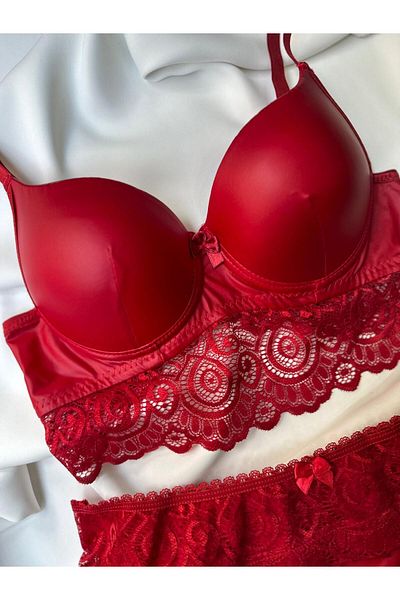 Fates PADDLE LEATHER BRA PANTY SET