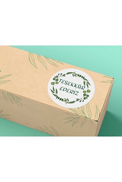 bisaccia Thank You Tag Turkish Ecommerce Greeting Messages Series Matte Green...