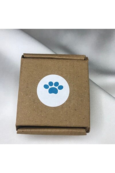 bisaccia Blue Colored Paw Sticker Claw Paw Sticker Cat Dog Round Matte Sticke...