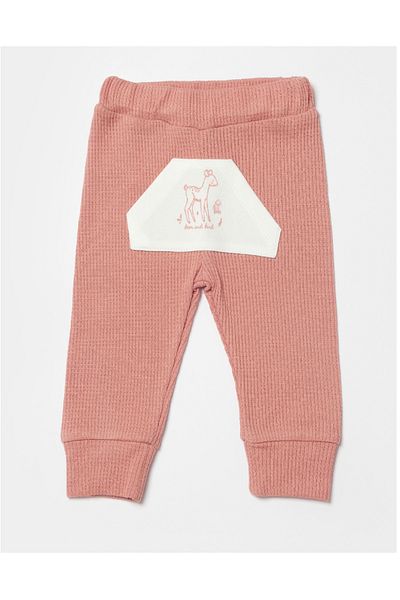 Biorganic Waffle Deer And Bird Pants