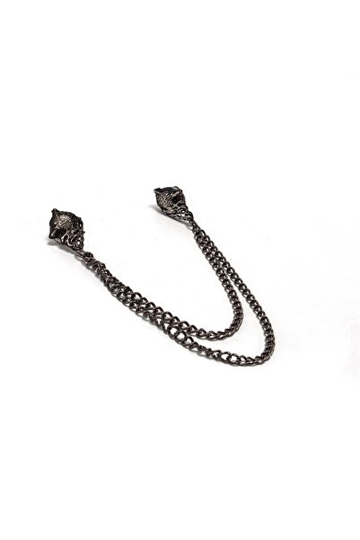 Tudors Erkek Füme Yaka Iğnesi