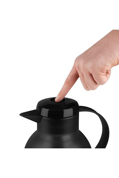 TEFAL BPA Free Samba Thermos Black 1L Thermal Insulation 1 L Black 12 hours Drink Stainless Steel Camping