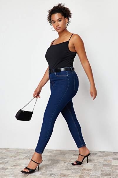 Trendyol Curve Kék Extra Rugalmas Skinny Jeans TBBSS24CJ00006