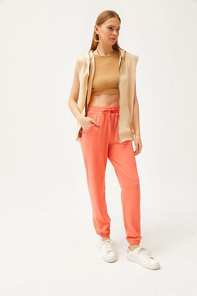 Olalook Damen-Jogginghose aus weichem, strukturiertem Modal mit Taschen EŞF-00000067