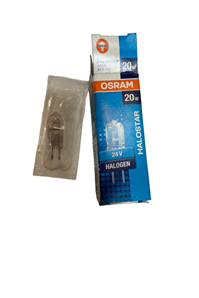ERHA AYDINLATMA osram 20w halostar  halogen 64415 24v g4 kapsül ampul