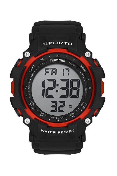 hummel Erkek Spor Kol Saati Siyah Kırmızı Hm-1013Md-4