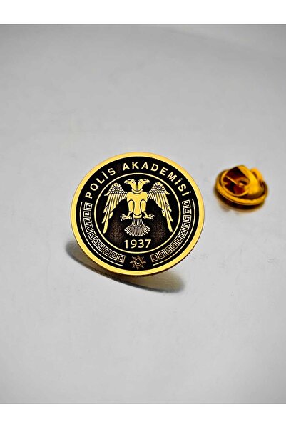 YÖRÜK TASARIM Çift Başlı Kartal Akademi Yaka Rozeti