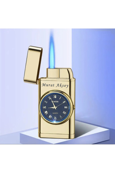 Armoni Konsept Hediyelik Saatli Lüx Turbo Çakmak Sevgiliye Arkadaşa Özel İsimli Saatli Çakmak